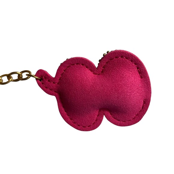 Pink and Blue Emoji Eyes Rhinestone Keychain Bag Charm - Picture 4 of 8